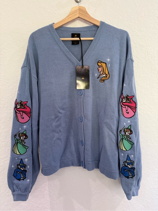 Disney Sweaters - 🛍️ SOLD 🛍️ NEW Disney Princess Aurora Sleeping Beauty Embroidered Cardigan